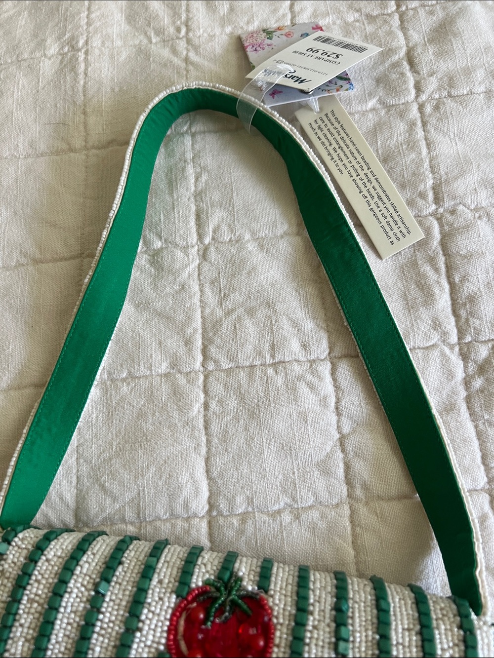 Made in India Tomato Beaded Bag - Picture 12 of 16